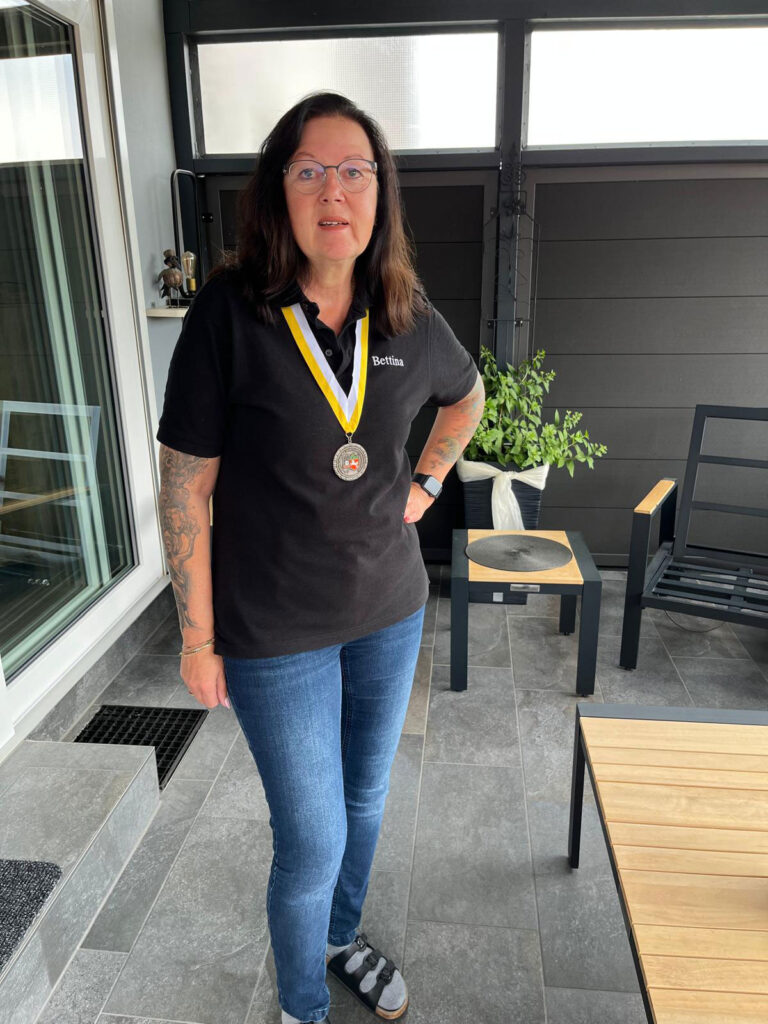 Bettina Kemmling Vizelandesmeisterin 2026 in der Disziplin KK-Auflage 100m